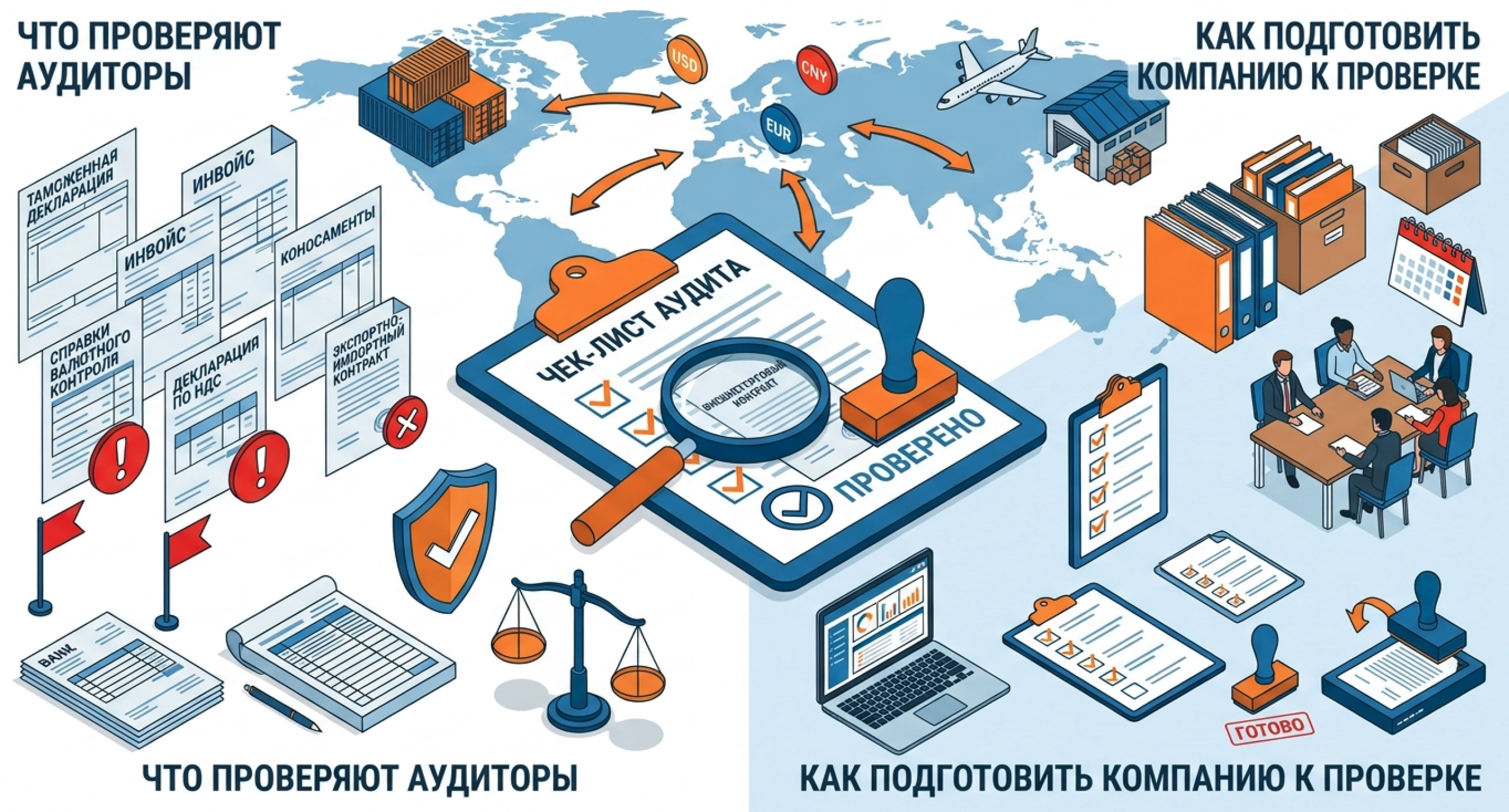 Аудит внешнеэкономической деятельности: что проверяют в учёте ВЭД и как подготовить компанию к проверке
