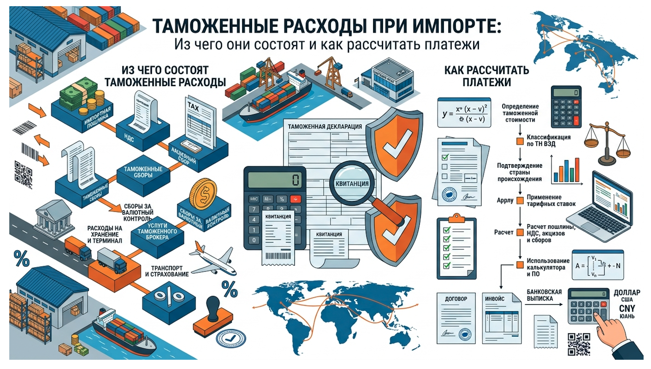 Таможенные расходы при импорте: из чего складываются и как рассчитать платежи
